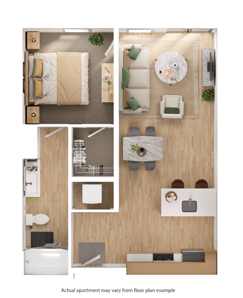 Hearth On Broad 1 bedroom apartment boise